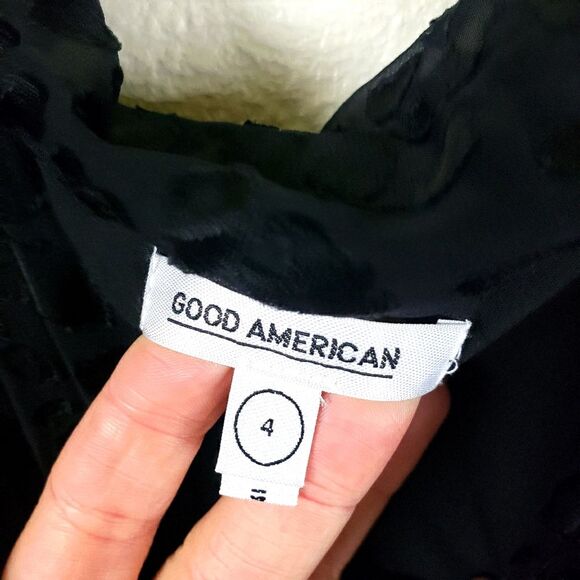 Good American Women's 04 Small Black Cheetah Animal Print Slip Evening Dress - Picture 7 of 9